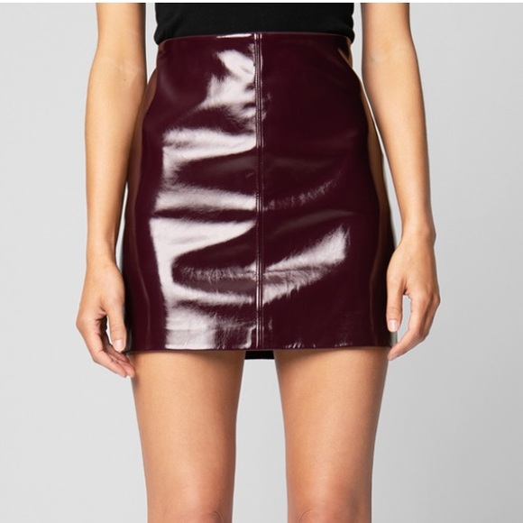 Berry Patent skirt - Picture 3 of 3